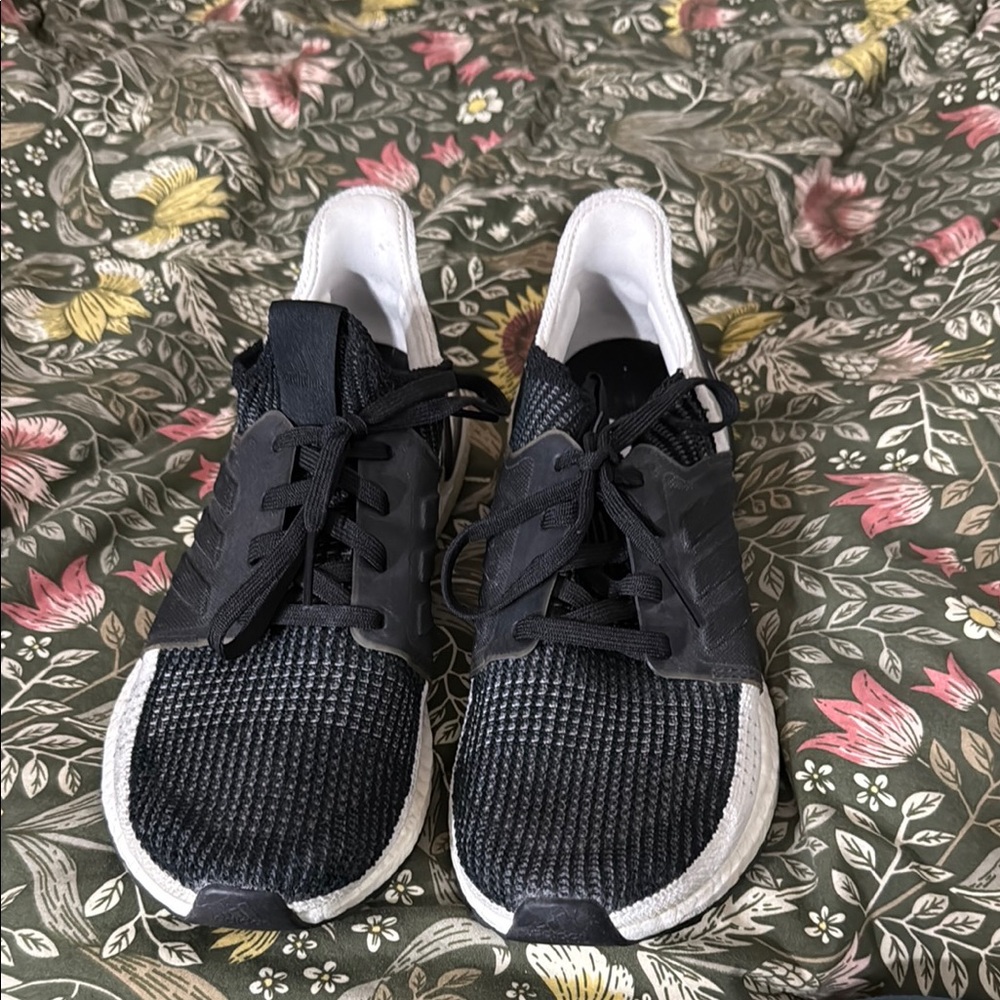 adidas Black and White Athletic Shoes